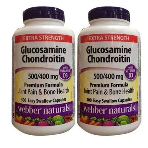 Bottles X Webber Naturals Glucosamine Chondroitin With