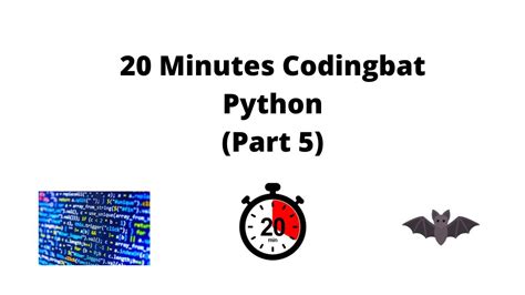 20 Minutes Codingbat Part 5 Java Edition Youtube