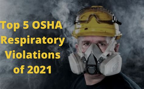 Top Five Osha Respiratory Protection Violations From 2021