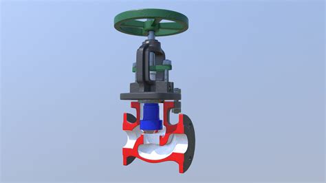 Globe Valve Download Free 3d Model By Heber Soto Hebsoto A7ae11b