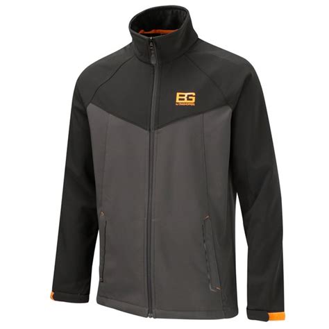 Craghoppers Mens Bear Grylls Core Softshell Jacket Black Pepper