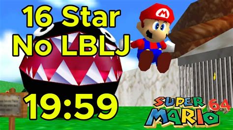 Mario 64 16 Star Speedrun [19 59] I Finally Got The Sub 20 Youtube