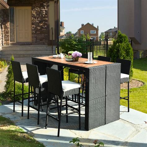 Latitude Run Rectangular Person Outdoor Dining Set Reviews Wayfair