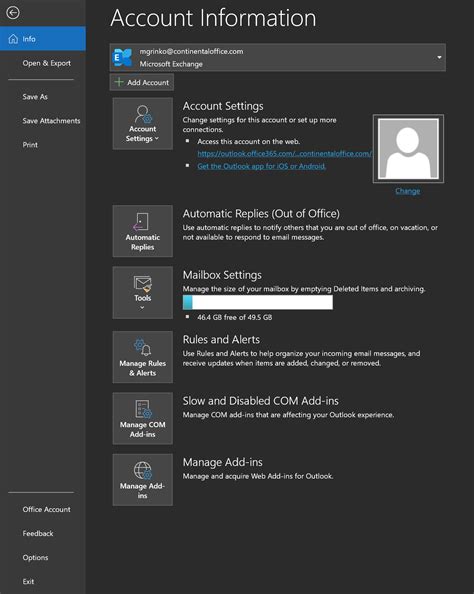 how to set vacation message in outlook