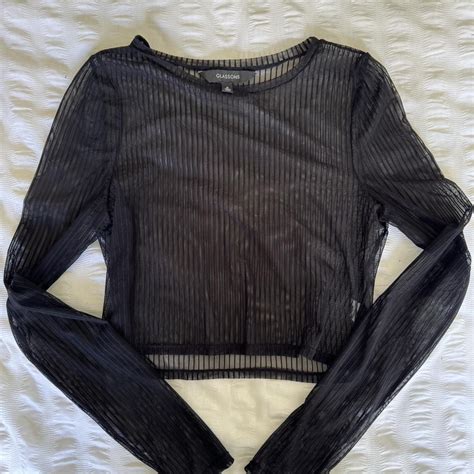 Glassons Mesh Long Sleeve Nice For Going Depop