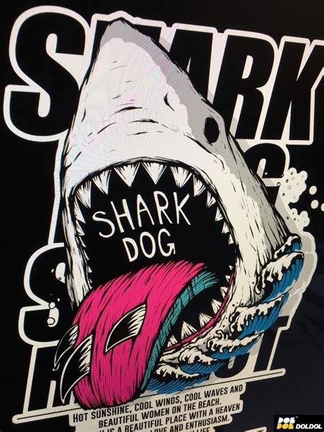 돌돌디자인 Doldoldesign Shark Dog Surf Aloha Hawaii Surfing Board