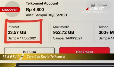 Intip Cara Cek Kuota Telkomsel Yang Wajib Kamu Intip