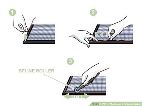 How To Measure A Screen Spline 11 Steps With Pictures Wikihow