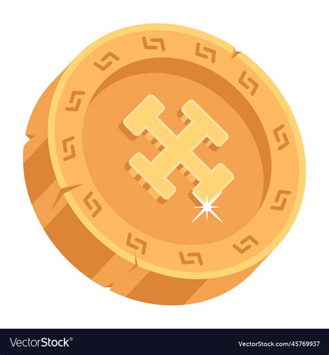 Gold Coin Royalty Free Vector Image VectorStock