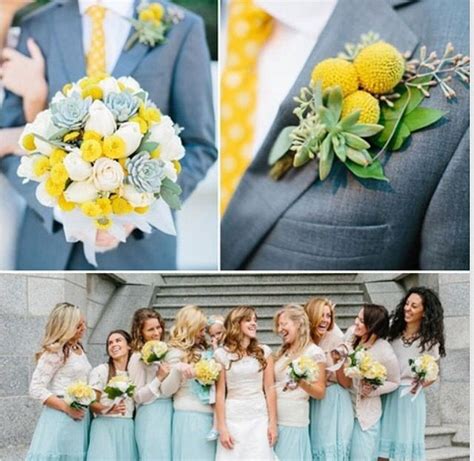 Yellow Flower Bouquet Succulents And Billy Balls Yellow Wedding