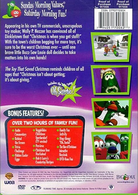 Veggie Tales: The Toy That Saved Christmas (DVD 2002) | DVD Empire