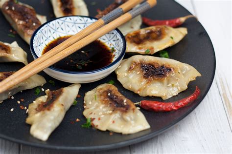 Vegane Gyoza Oder Potstickers Japanische Teigtaschen Rezept