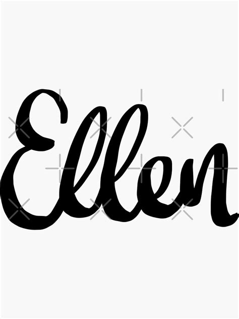 Ellen Sticker For Sale By Ellietography Redbubble