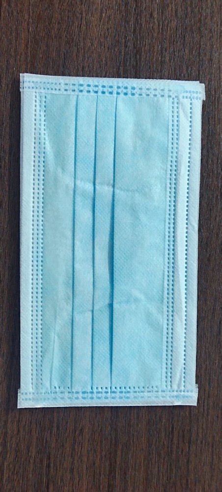 Blue Pp Non Woven Surgical Face Mask For Medical And Personal At Rs