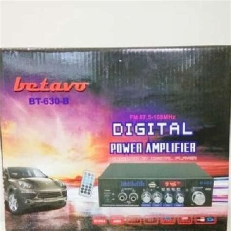 Jual Ampli Mini Betavo Bt B Bluetooth Usb Fm Amplifier Ac Dc