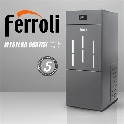 Kocioł Ferroli BIOPELLET PRO 18 kW dwufunkcyjny stalowy LSBBP18T