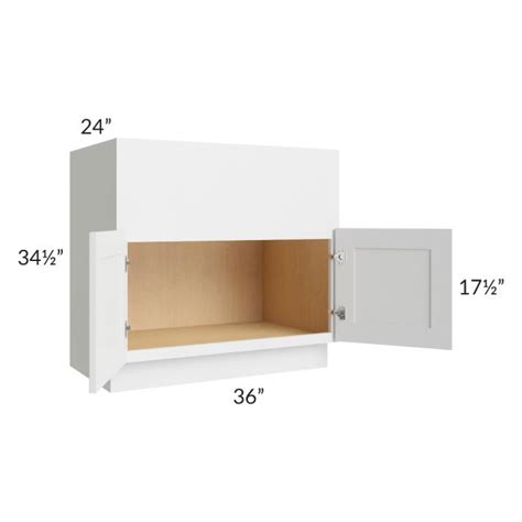 Midtown White Shaker 36 Farm Sink Base Cabinet