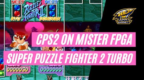 Cps2 On Mister Fpga Super Puzzle Fighter 2 Turbo Jotego Youtube