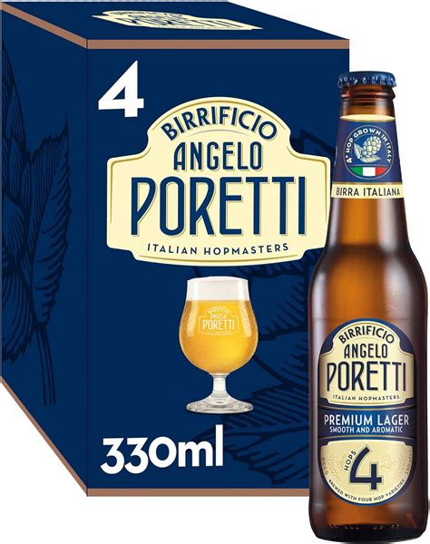 Birrificio Angelo Poretti Lager Beer 4 X 330ml Bottles Uk