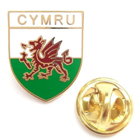 Cymru Wales Dragon Enamel Lapel Pin Badge T914 Etsy