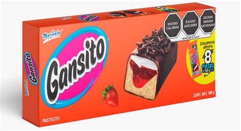 Gansito Pastel De Chocolate Relleno Con Crema Y Mermelada Sabor A Fresa