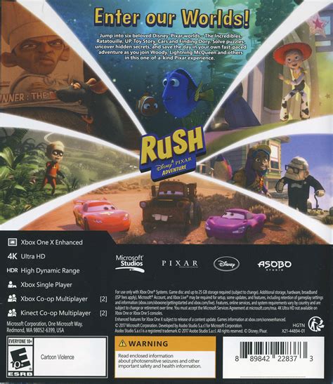 Rush A Disney Pixar Adventure Box Shot For Xbox One Gamefaqs