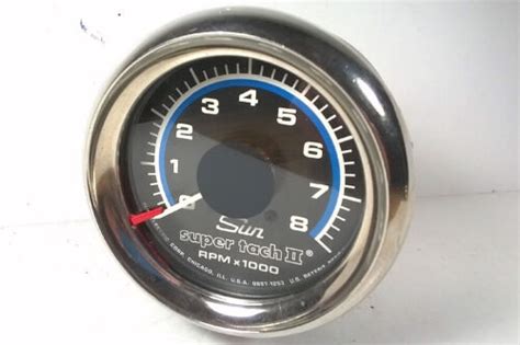 VINTAGE SUN SUPER TACH II TACHOMETER DASH MOUNT TYPE CP 901 959