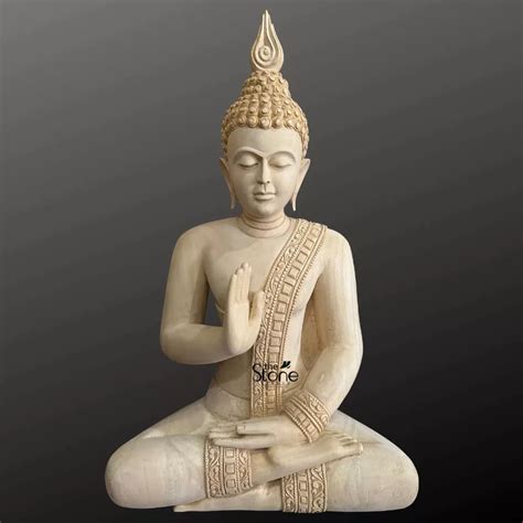 2 Feet Buddha Wooden Statue: Buy Best - The Stone Studio