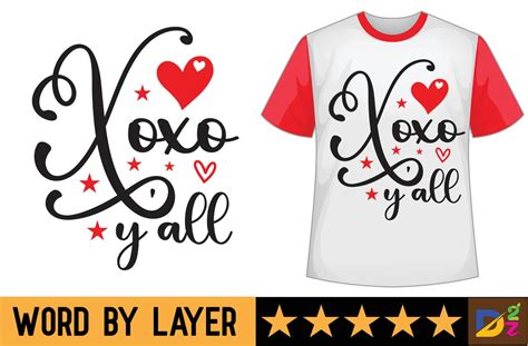 Xoxo Yall Svg T Shirt Design 20915293 Vector Art At Vecteezy