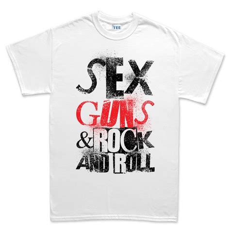 Mens Sex Guns And Rock N Roll T Shirt Forged From Freedom