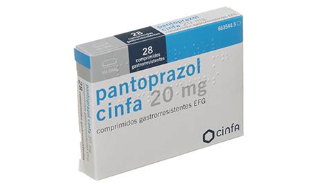 Pantoprazol Cinfa Efg Mg Comprimidos Gastrorresistentes Blister