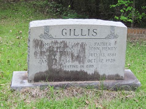 Mary E Dawkins Gillis 1876 1946 Find A Grave Memorial