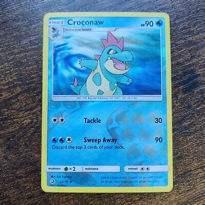 Croconaw Dragon Majesty Pokemon Card