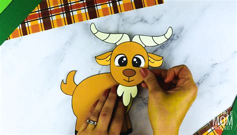 Free Printable Goat Craft Template Simple Mom Project