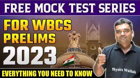 Launching WBCS Prelims 2023 Free Mock Test Series WBPSC Wallah YouTube