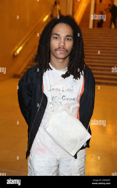 Luka Sabbat attends the launch of Evian and Virgil Ablohâs limited