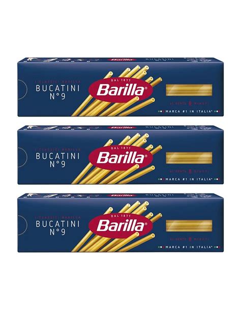 Макароны Barilla Букатини №9, 3 уп по 400 гр - купить с доставкой по ...