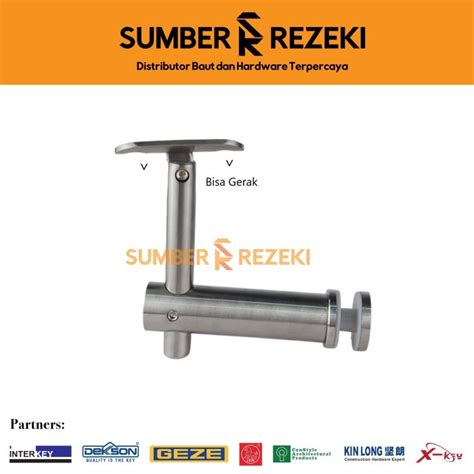 Jual Glass Hand Railing Connector Stainless Konektor Hand Railing Kaca