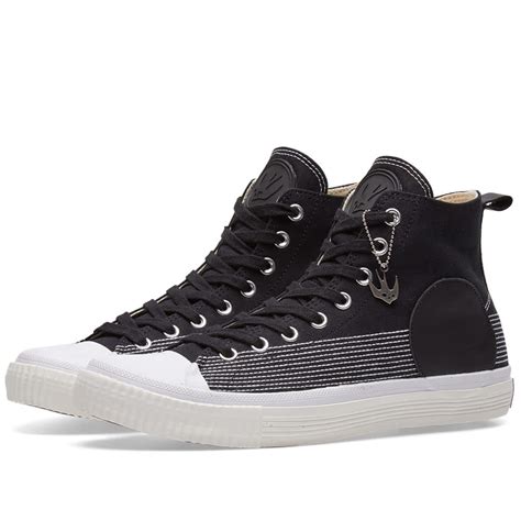 Mcq By Alexander Mcqueen Canvas High Plimsoll Black End Au