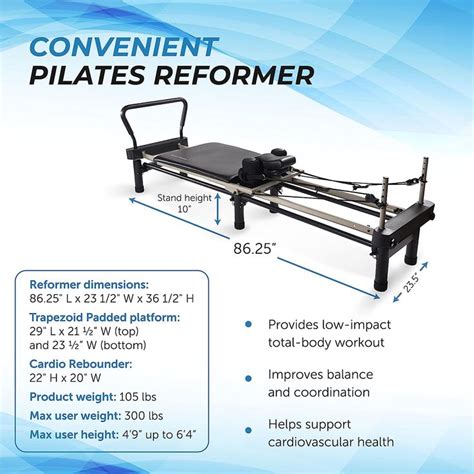 AeroPilates Premier Reformer - Pilates Reformer Workout Machine for ...