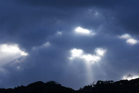 Light Breaking Through Dark Cloud Free Stock Photo Public Domain Pictures