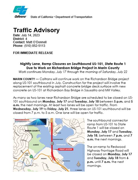 Caltrans District 4 On Twitter TRAFFICALERT Caltrans Will Continue