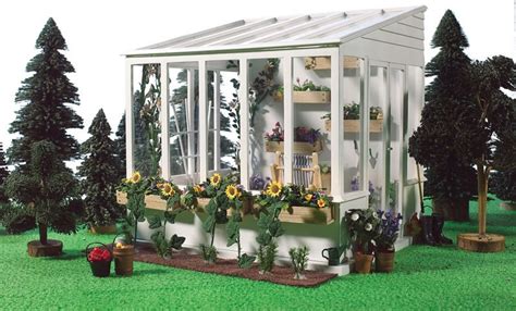 1 12 Wooden Dollhouse Kit Greenhouse Conservatory One Inch Scale