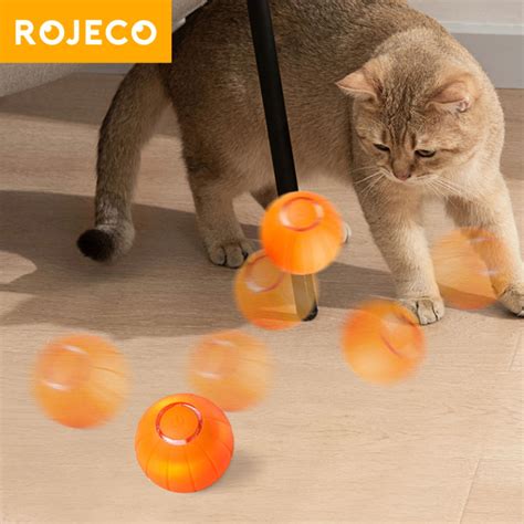 Rojeco Smart Cat Toys Interactive Automatic Bouncing Cat Ball Pet Smart