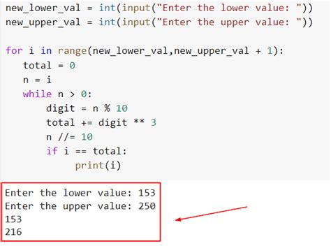 Armstrong Number In Python Python Guides