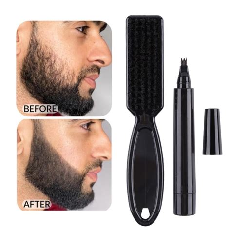 Men Beard Growth Pen Facial Hair Moustache Repair Shape Regrowth Pen