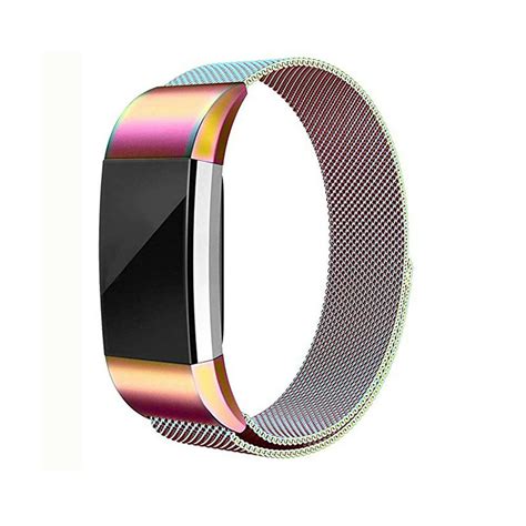 Bracelet Milanais Fitbit Charge Arc En Ciel Braceletsmartwatch Fr