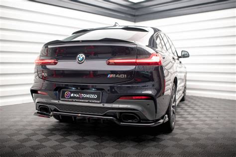 Mittlerer Cup Diffusor Heck Ansatz DTM Look V 2 für BMW X4 M Paket G0