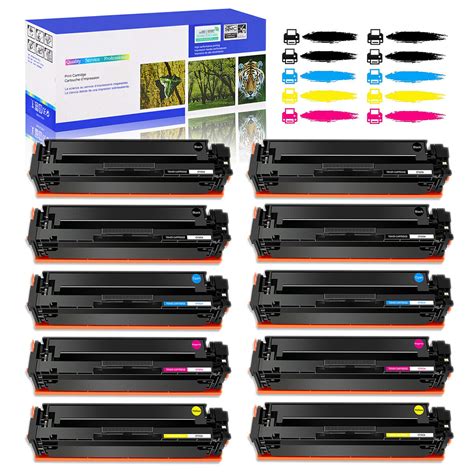 10 CF500A BCMY Toner Set Compatiblewith HP 202A Color LaserJet Pro MFP