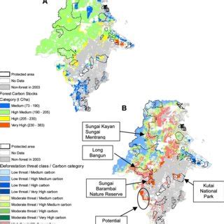 A Map Of Carbon Stocks In Above And Below Ground Biomass Pools For